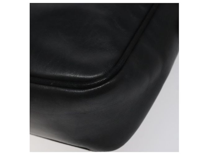 Borsa a spalla in pelle nera e oro Salvatore Ferragamo Auth BA2152 Nero D'oro - vista 15