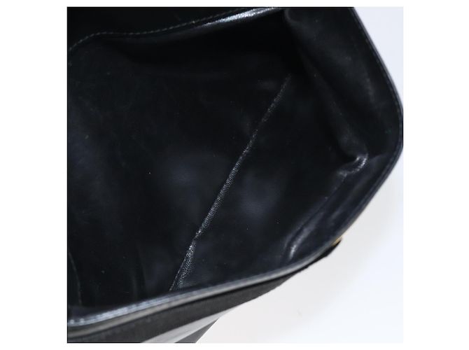 Borsa a spalla in pelle nera e oro Salvatore Ferragamo Auth BA2152 Nero D'oro - vista 22