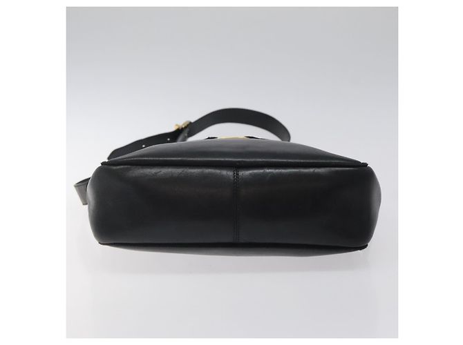 Borsa a spalla in pelle nera e oro Salvatore Ferragamo Auth BA2152 Nero D'oro - vista 5