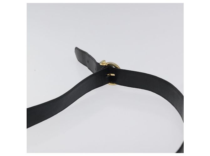 Borsa a spalla in pelle nera e oro Salvatore Ferragamo Auth BA2152 Nero D'oro - vista 8