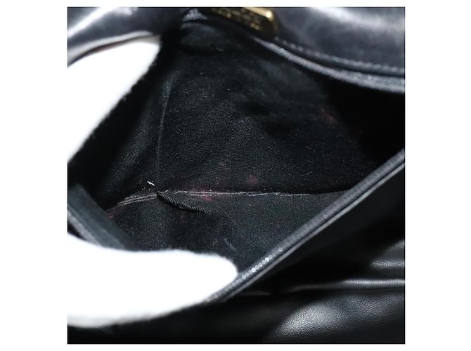 BALLY Borsa a spalla in pelle trapuntata con catena nera oro Auth BD2017 Nero D'oro - vista 12