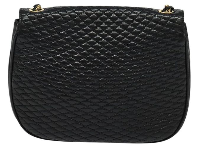 BALLY Borsa a spalla in pelle trapuntata con catena nera oro Auth BD2017 Nero D'oro - vista 2