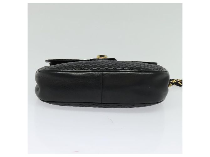 BALLY Borsa a spalla in pelle trapuntata con catena nera oro Auth BD2017 Nero D'oro - vista 5