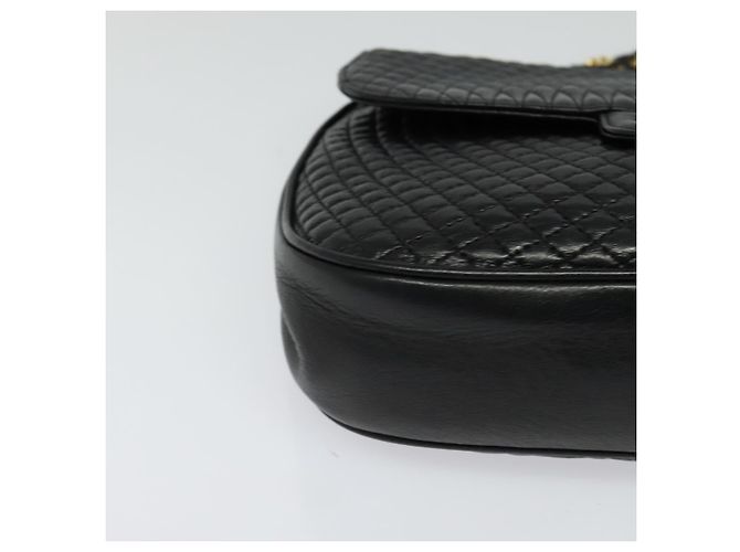 BALLY Borsa a spalla in pelle trapuntata con catena nera oro Auth BD2017 Nero D'oro - vista 9