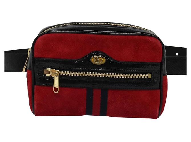 GUCCI Marsupio in Camoscio Rosso Oro 517076 Auth BA2345 D'oro - vista 13