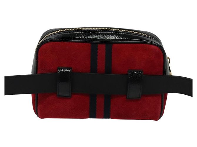 GUCCI Marsupio in Camoscio Rosso Oro 517076 Auth BA2345 D'oro - vista 2