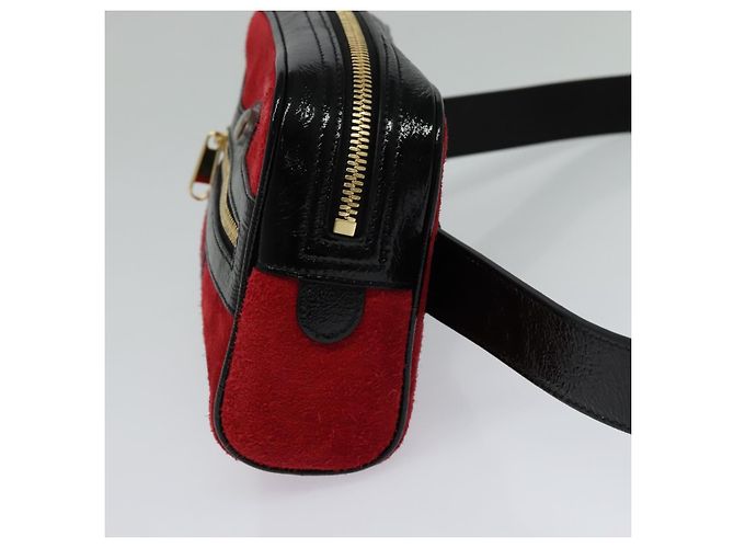 GUCCI Marsupio in Camoscio Rosso Oro 517076 Auth BA2345 D'oro - vista 4