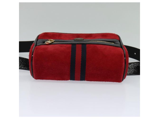 GUCCI Marsupio in Camoscio Rosso Oro 517076 Auth BA2345 D'oro - vista 5
