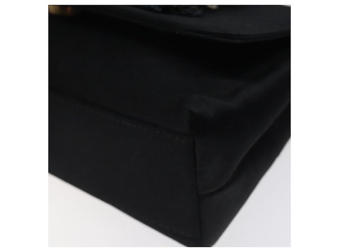 Borsa a Spalla CHANEL in Seta Nera Oro CC Auth 123511 Nero D'oro - vista 14
