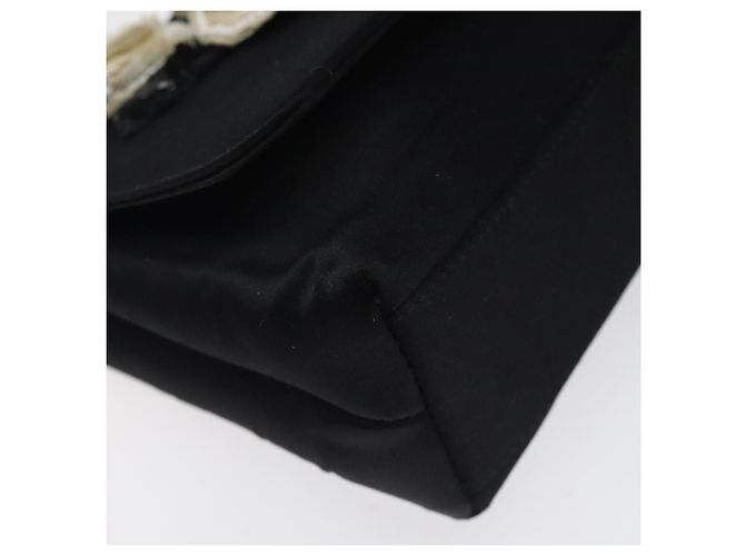 Borsa a Spalla CHANEL in Seta Nera Oro CC Auth 123511 Nero D'oro - vista 15