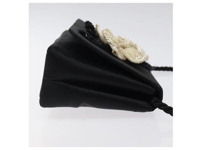Borsa a Spalla CHANEL in Seta Nera Oro CC Auth 123511 Nero D'oro - vista 3