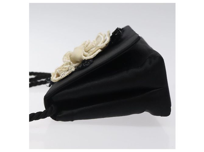 Borsa a Spalla CHANEL in Seta Nera Oro CC Auth 123511 Nero D'oro - vista 4