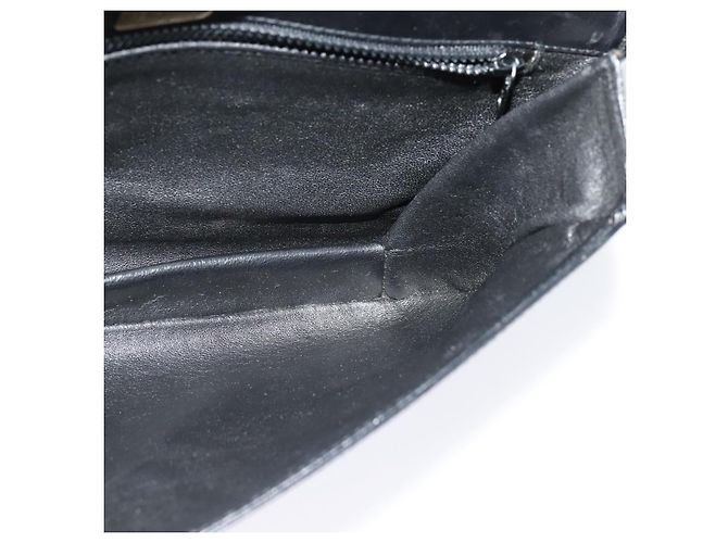 BALLY Schultertasche aus Leder Schwarz Gold Auth BA2261 Golden - Ansicht 19