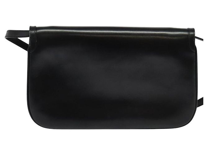 BALLY Schultertasche aus Leder Schwarz Gold Auth BA2261 Golden - Ansicht 2