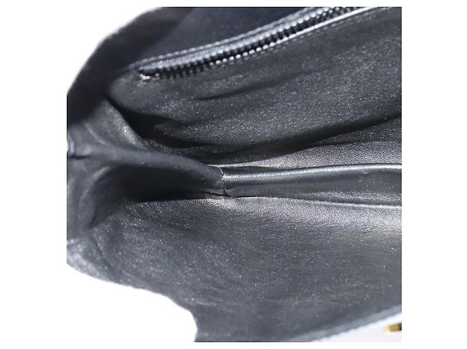 BALLY Schultertasche aus Leder Schwarz Gold Auth BA2261 Golden - Ansicht 20