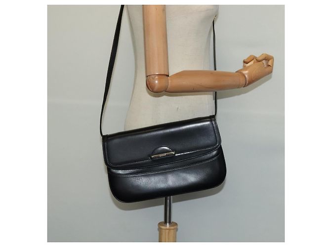 BALLY Schultertasche aus Leder Schwarz Gold Auth BA2261 Golden - Ansicht 21