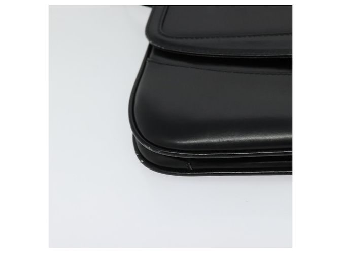 BALLY Schultertasche aus Leder Schwarz Gold Auth BA2261 Golden - Ansicht 9
