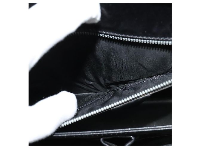 Céline Borsa a Spalla CELINE in Pelle Nera Oro Auth 123041 Nero D'oro - vista 11