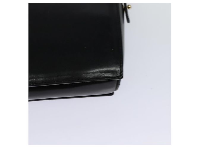 Céline Borsa a Spalla CELINE in Pelle Nera Oro Auth 123041 Nero D'oro - vista 17
