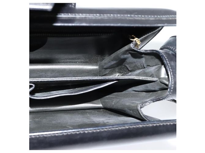 Céline Borsa a Spalla CELINE in Pelle Nera Oro Auth 123041 Nero D'oro - vista 19