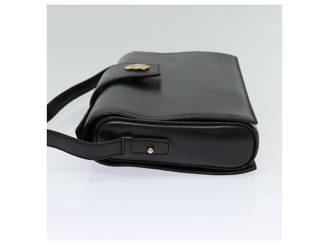 Céline Borsa a Spalla CELINE in Pelle Nera Oro Auth 123041 Nero D'oro - vista 3