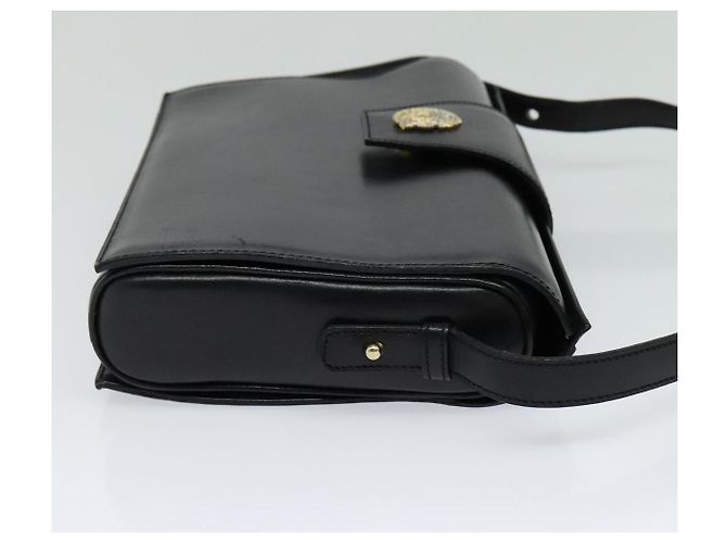 Céline Borsa a Spalla CELINE in Pelle Nera Oro Auth 123041 Nero D'oro - vista 4