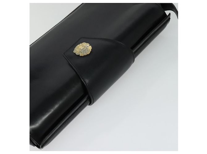 Céline Borsa a Spalla CELINE in Pelle Nera Oro Auth 123041 Nero D'oro - vista 6