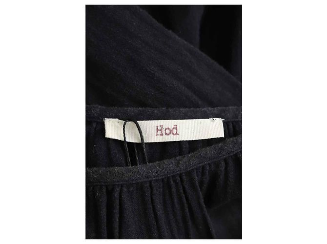 Hod Vestido de algodón negro - vista 5