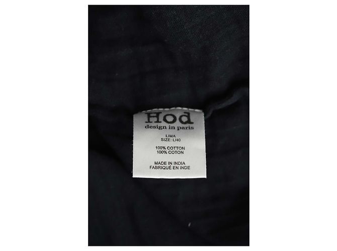 Hod Vestido de algodón negro - vista 6