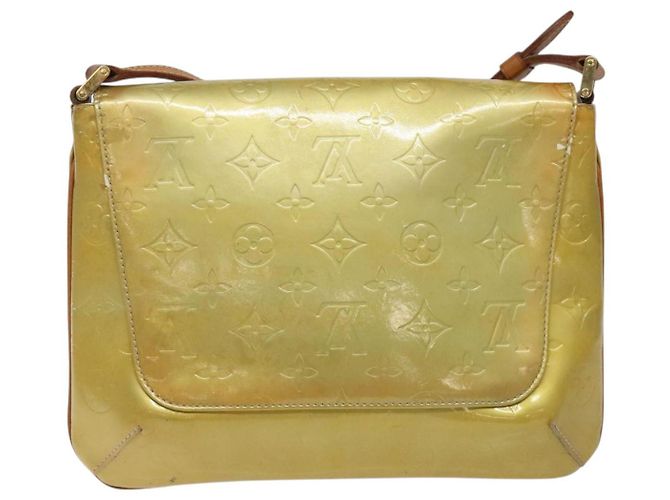 LOUIS VUITTON Borsa Thompson Street Monogram Vernis Grigia M91008 LV Auth hk2661 Grigio - vista 2