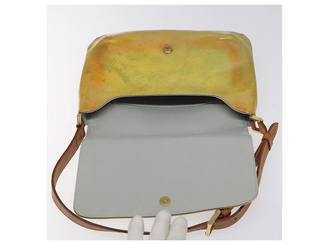 LOUIS VUITTON Borsa Thompson Street Monogram Vernis Grigia M91008 LV Auth hk2661 Grigio - vista 9