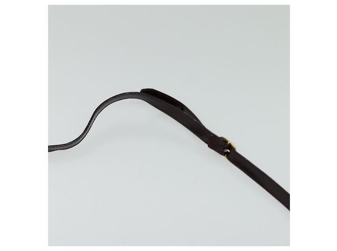 Borsa a Spalla Vala Salvatore Ferragamo in Pelle Verniciata Bordeaux Oro Auth 122920 - vista 8
