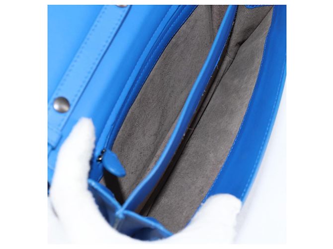 Autre Marque BORSA A SPALLA INTRECCIATO Bottega Veneta Pelle Blu Auth 123018AV - vista 10