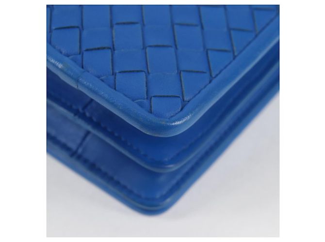 Autre Marque BORSA A SPALLA INTRECCIATO Bottega Veneta Pelle Blu Auth 123018AV - vista 17