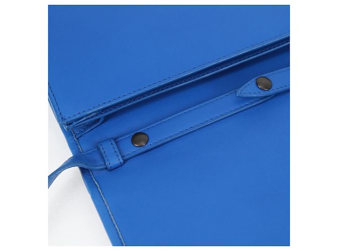 Autre Marque BORSA A SPALLA INTRECCIATO Bottega Veneta Pelle Blu Auth 123018AV - vista 19