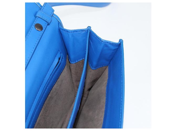 Autre Marque BORSA A SPALLA INTRECCIATO Bottega Veneta Pelle Blu Auth 123018AV - vista 21