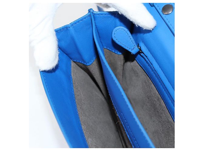 Autre Marque BORSA A SPALLA INTRECCIATO Bottega Veneta Pelle Blu Auth 123018AV - vista 22