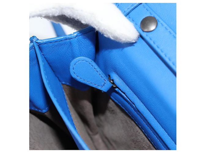 Autre Marque BORSA A SPALLA INTRECCIATO Bottega Veneta Pelle Blu Auth 123018AV - vista 23