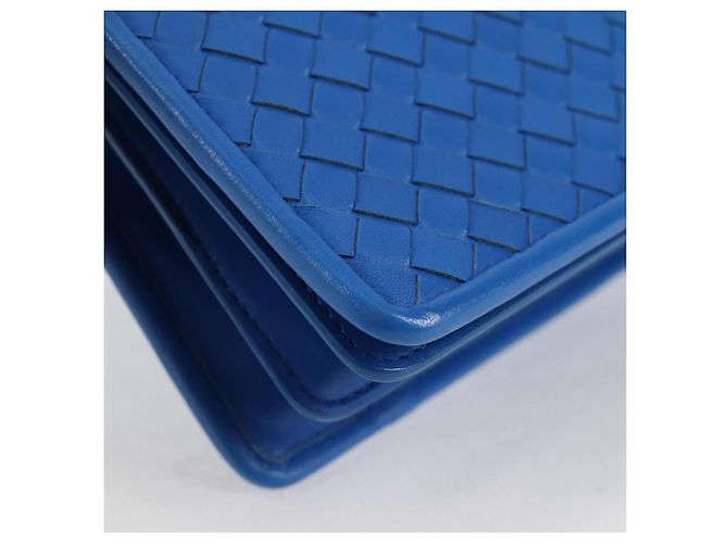 Autre Marque BORSA A SPALLA INTRECCIATO Bottega Veneta Pelle Blu Auth 123018AV - vista 8