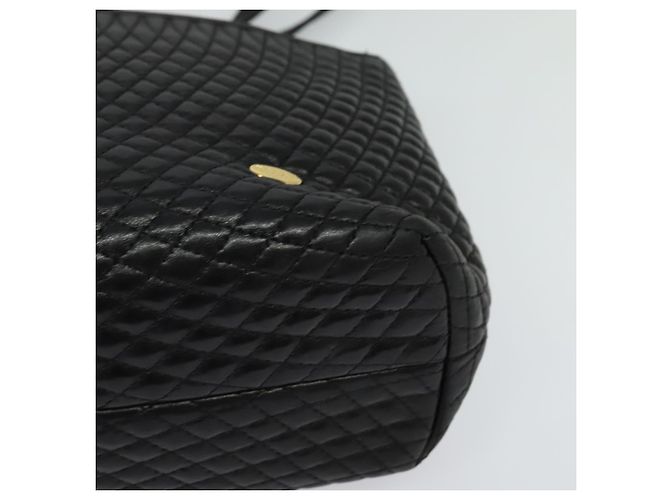 Borsa a Spalla BALLY in Pelle Nera Oro Auth BA2507 Nero D'oro - vista 14