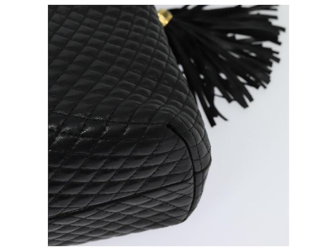 Borsa a Spalla BALLY in Pelle Nera Oro Auth BA2507 Nero D'oro - vista 16