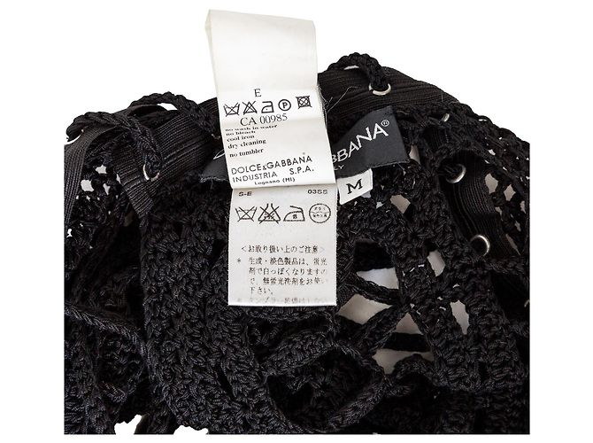 Top de ganchillo Dolce & Gabbana Negro - vista 10
