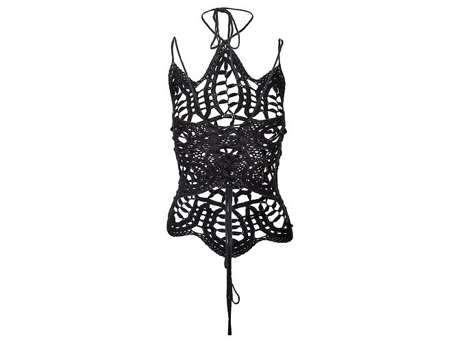 Top de ganchillo Dolce & Gabbana Negro - vista 2