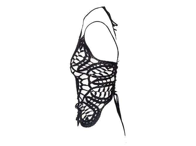 Top de ganchillo Dolce & Gabbana Negro - vista 3