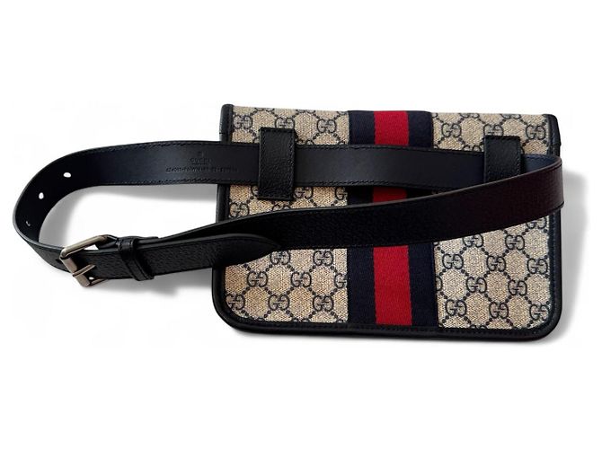 Belt Bag Ophidia di Gucci Blu navy - vista 2