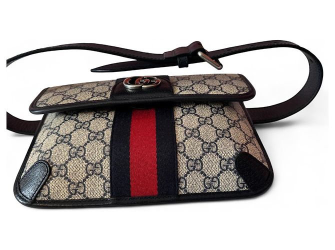 Belt Bag Ophidia di Gucci Blu navy - vista 3