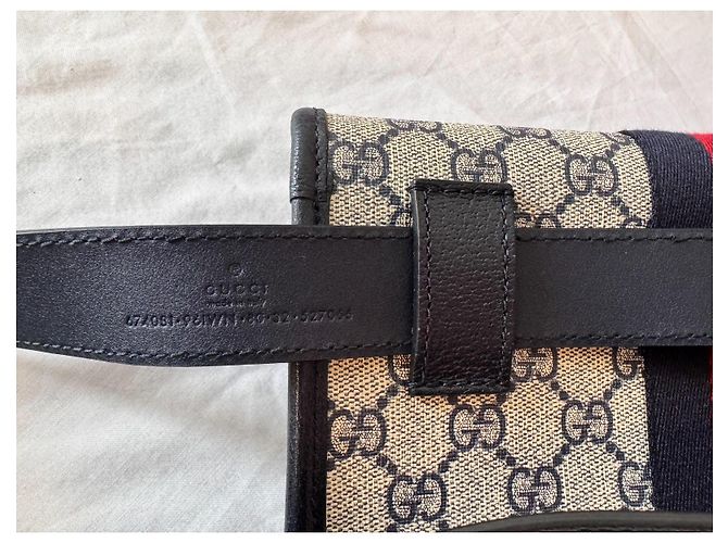 Belt Bag Ophidia di Gucci Blu navy - vista 4