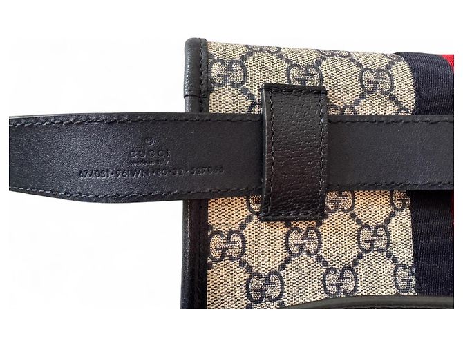 Belt Bag Ophidia di Gucci Blu navy - vista 8