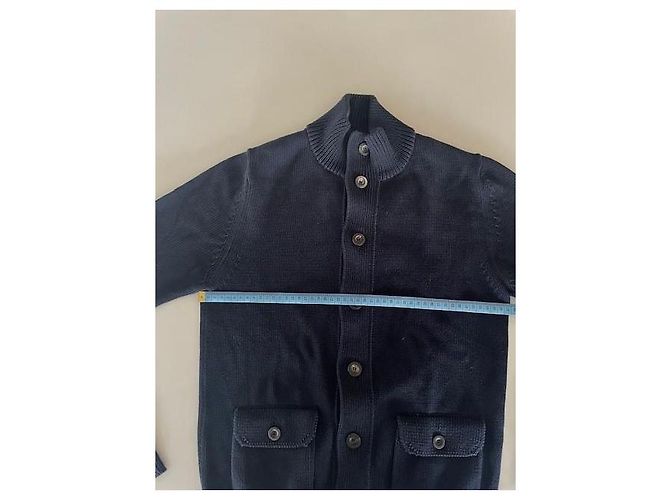 Jil Sander Cardigan aus Baumwolle Blau - Ansicht 8