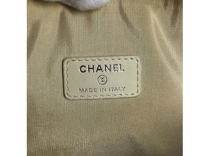 Bolso Pouch Logo Chanel Deauville Azul - vista 12